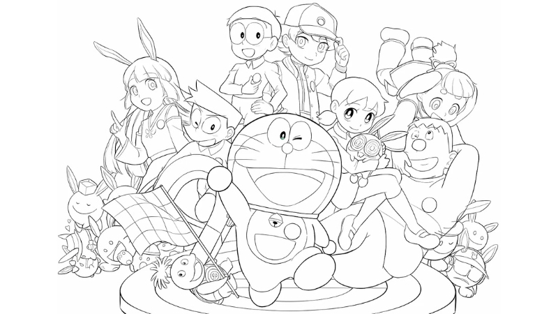 111+ Tranh tô màu Doraemon: Phát triển tư duy toàn diện cho trẻ
